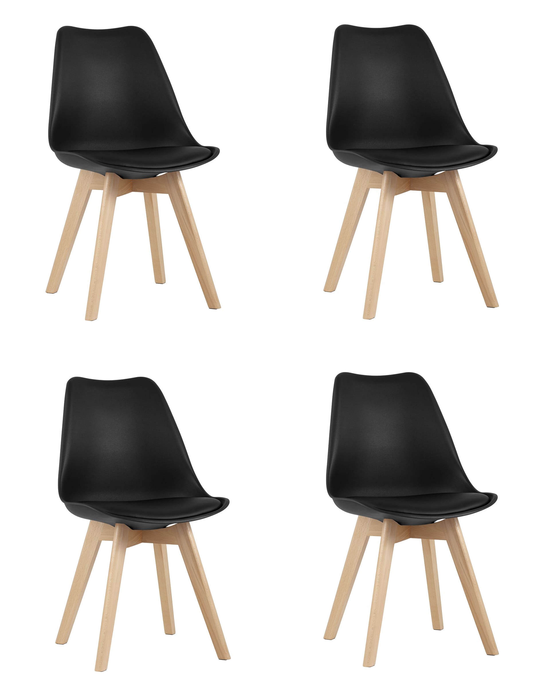 Комплект стульев Stool Group Frankfurt Y863-V seat black X4