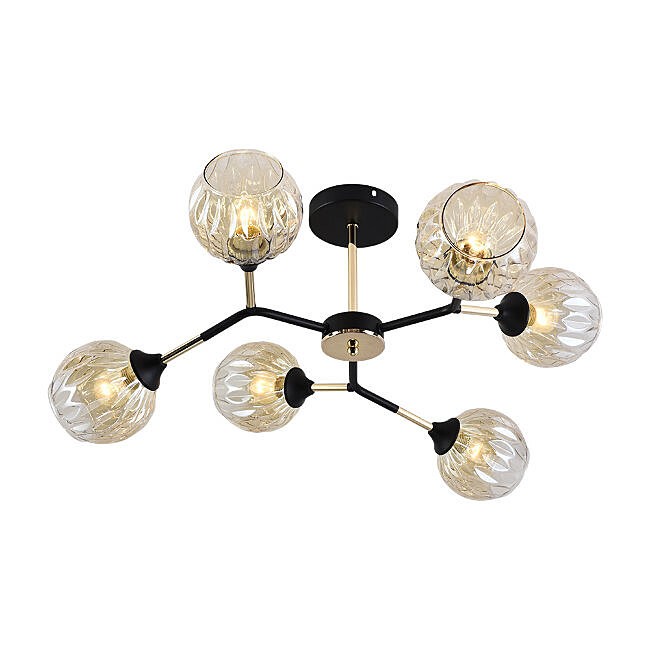 Потолочная люстра Seven Fires Aelin SF3367/6C-BK-FGD-AM