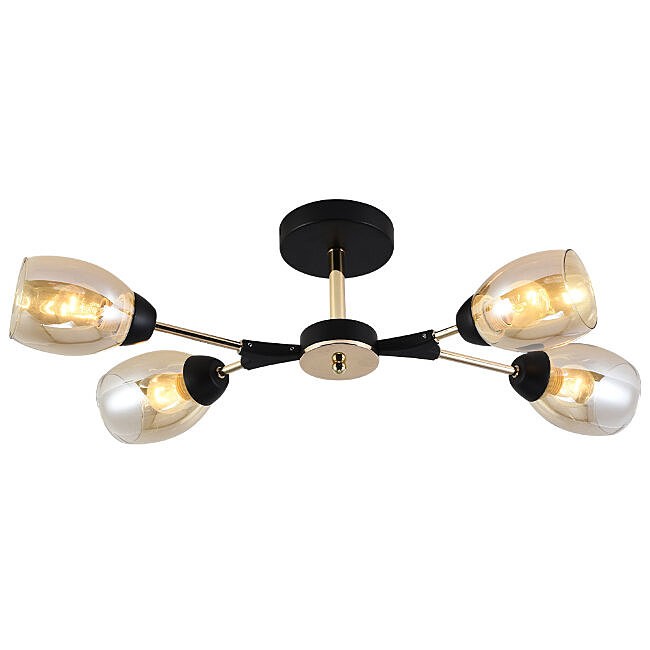Потолочная люстра Seven Fires Inesh SF3368/4C-BK-FGD-AM