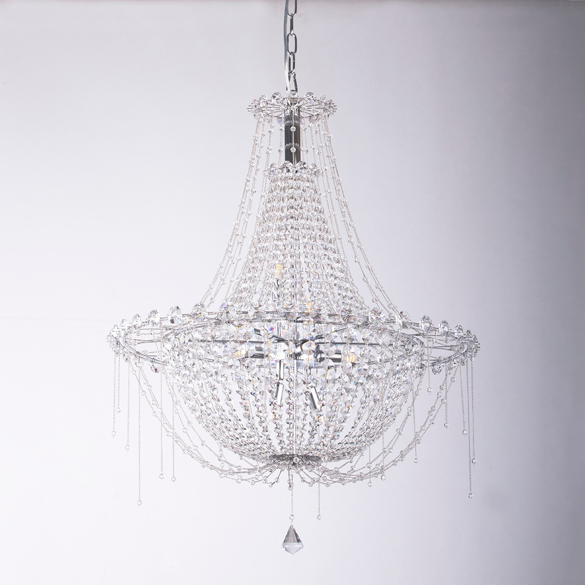 Подвесная люстра Delight Collection MD8319 MD8319-12A chrome