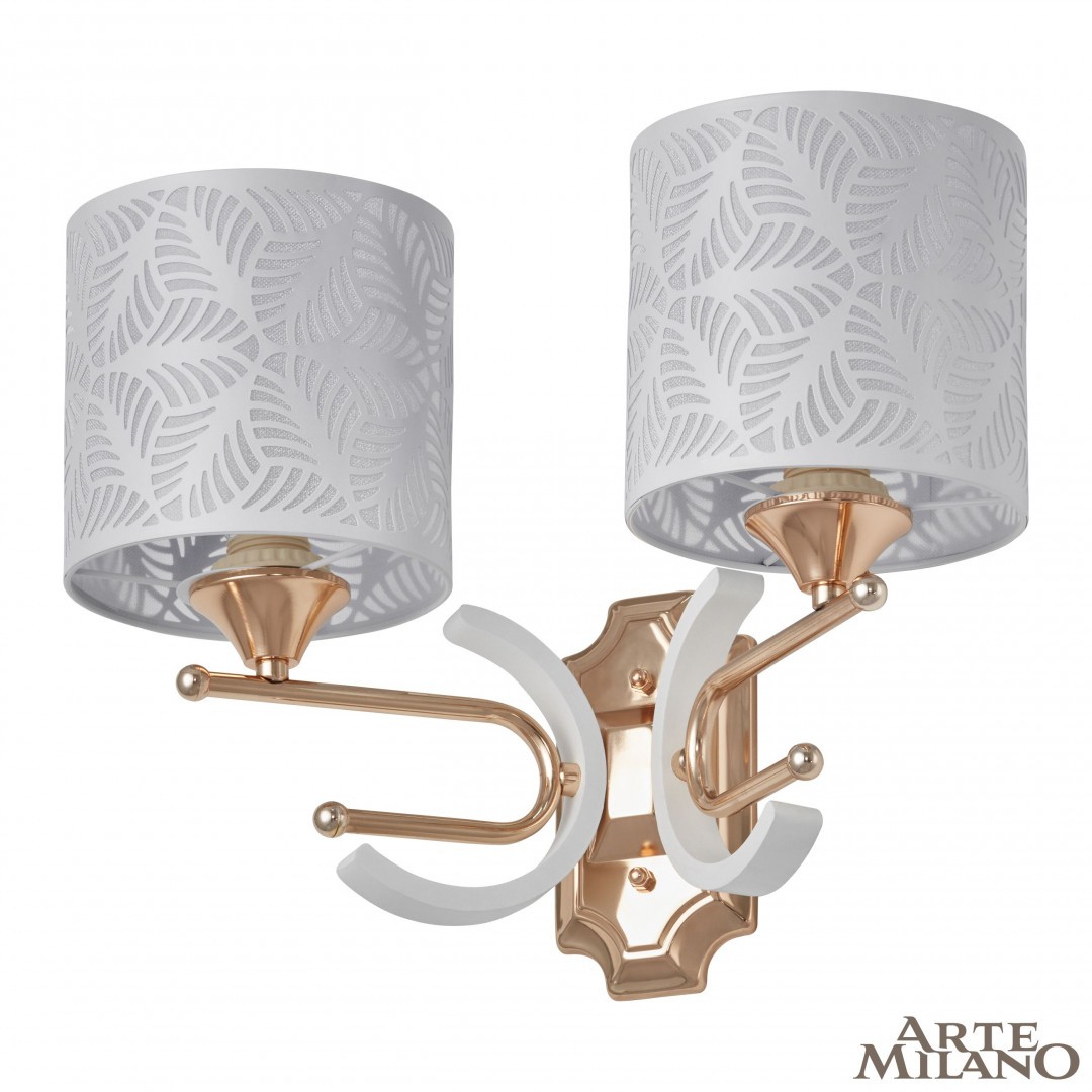 Настенное бра Arte Milano Florentia-2097 302097/2W Wh/Gd