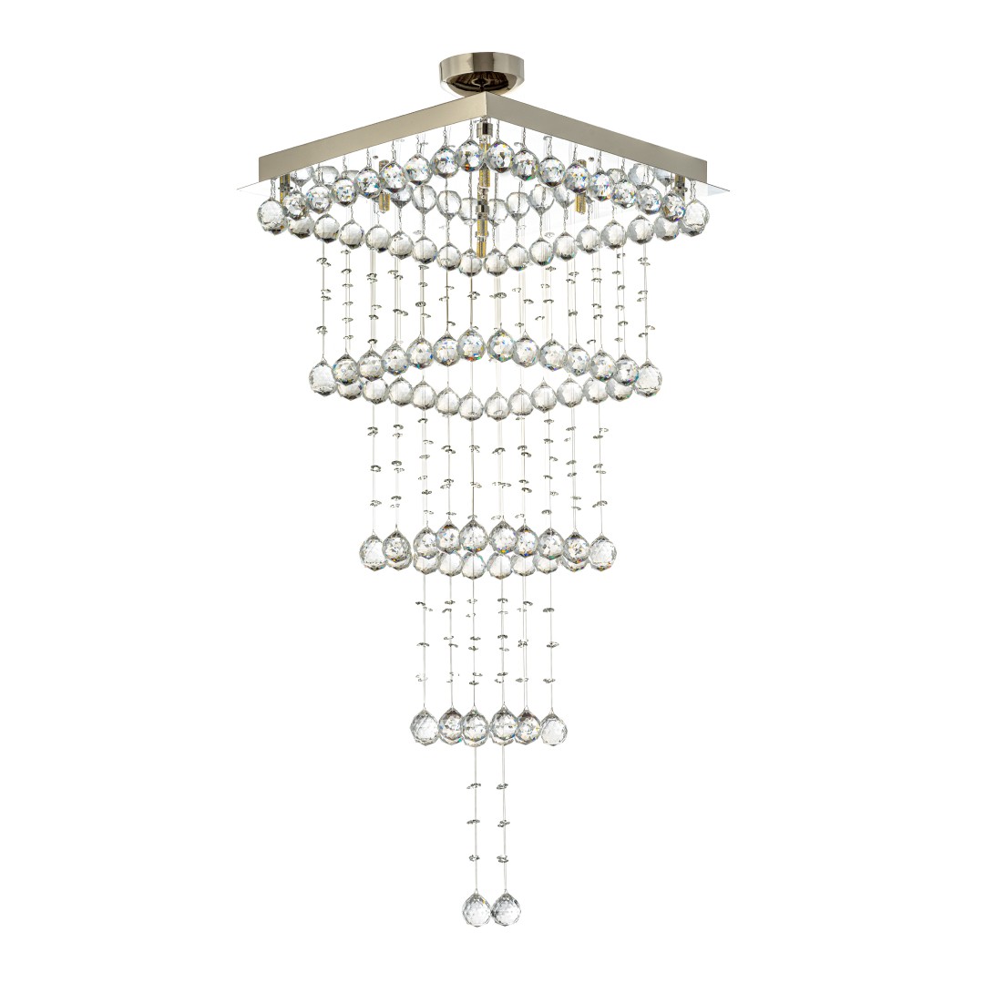 Люстра каскадная Dio D'Arte Tesoro Nickel Tesoro H 1.4.50.107 N