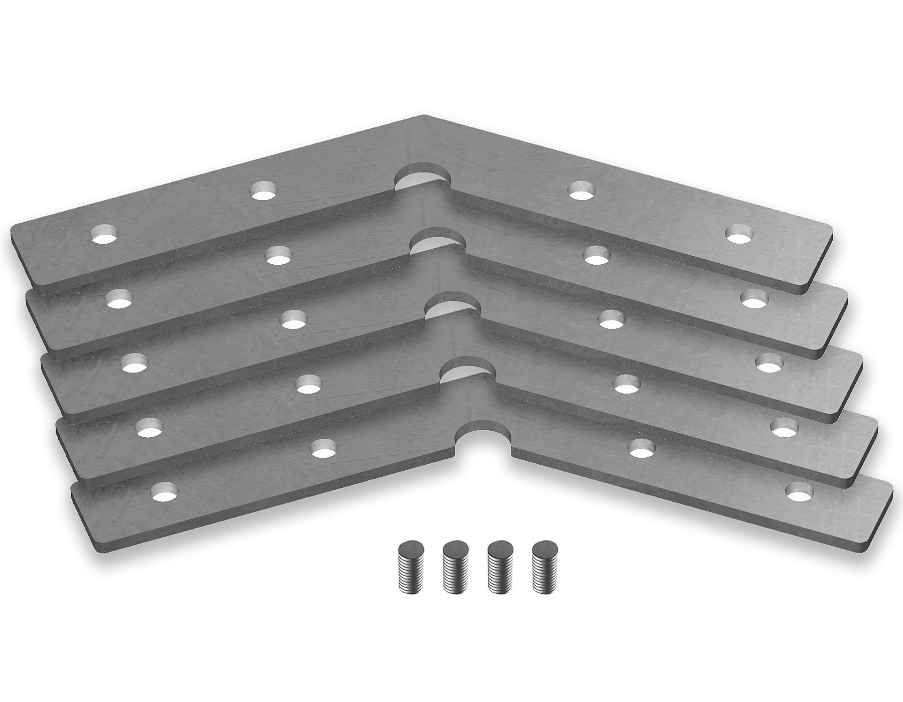 Соединитель угловой для алюминиевого профиля Profile System 135 (комплект 5 шт) Ambrella Illumination GP8054