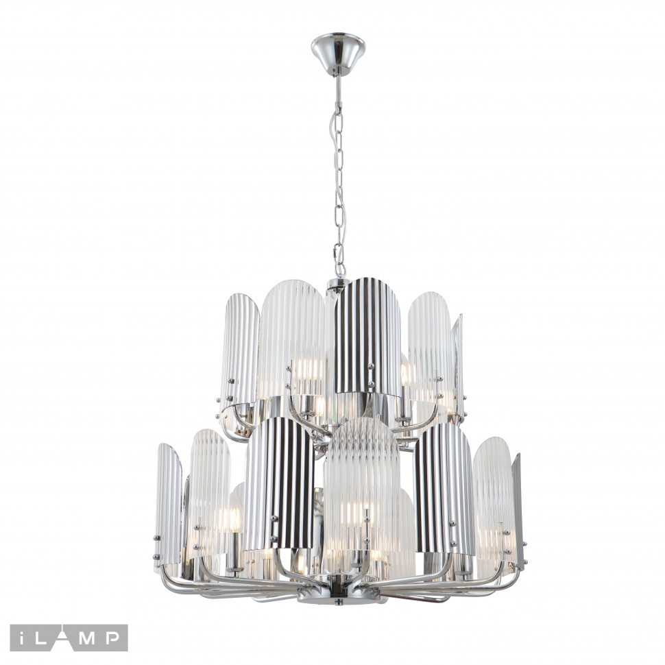 Подвесная люстра iLamp Dolce 15571-12 CR+MULT