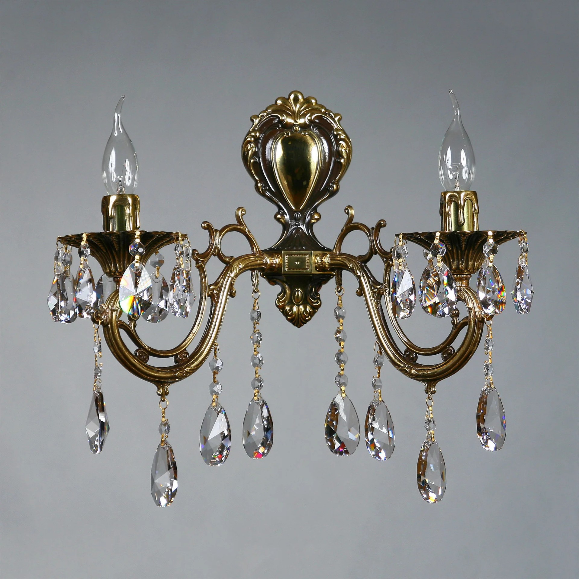 Настенное бра Ambiente Aria 8818/2 PB Tear drop