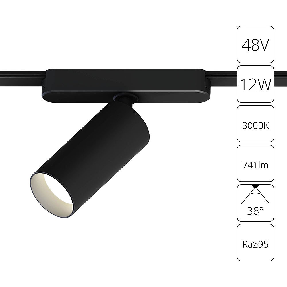 Трековый светильник Arte Lamp Rapid A1158PL-1BK