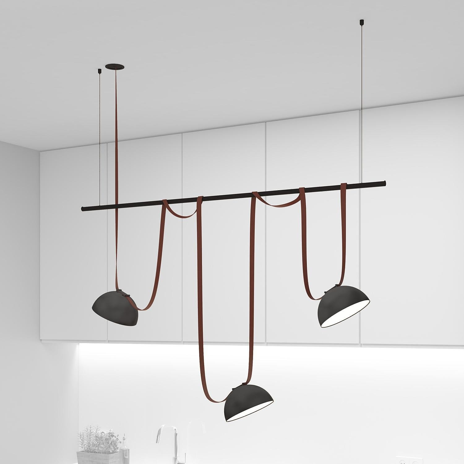 Комплект ременной трековой системы на штанге Rod Denkirs Belty Set DK55SET05-01-BR