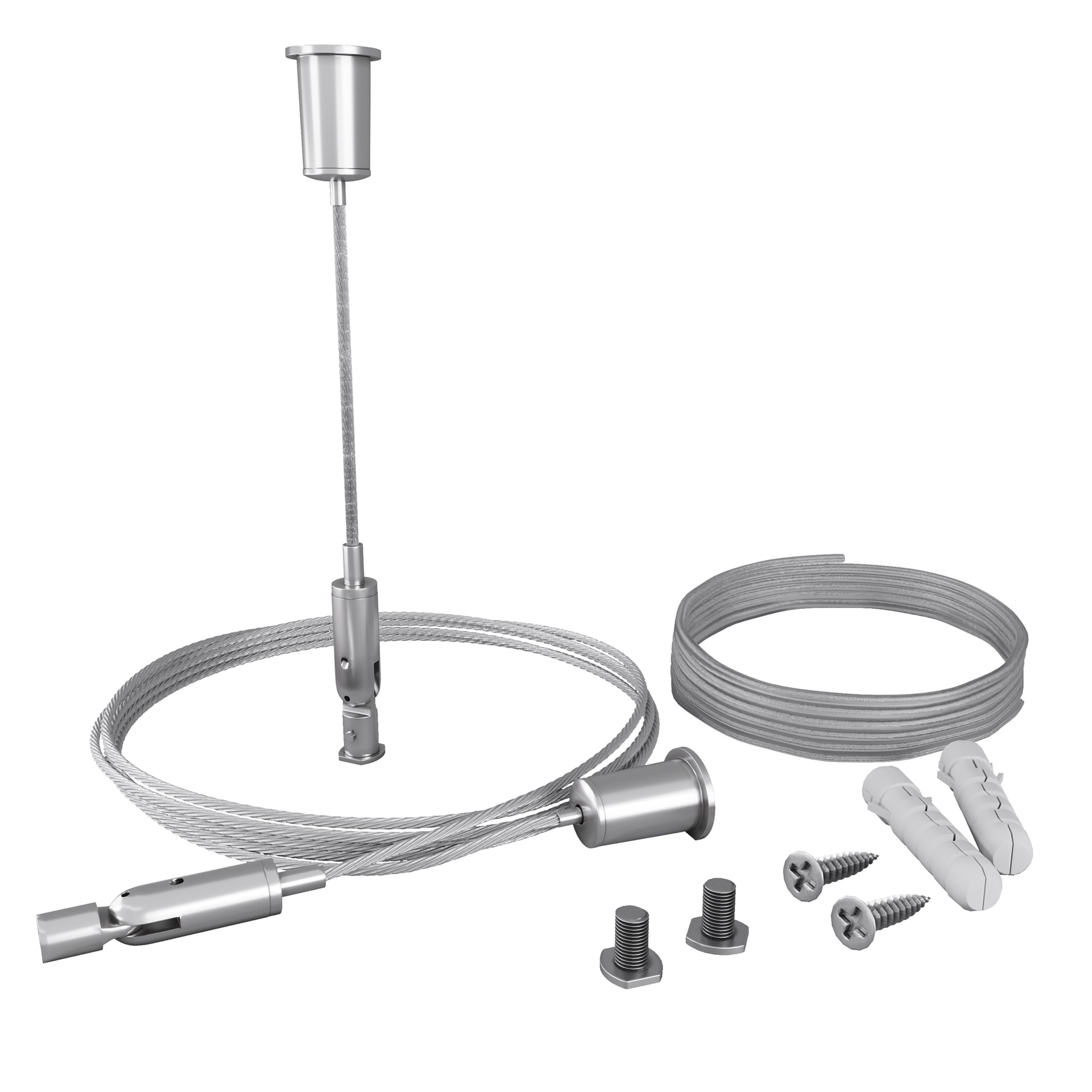 Комплект подвесов для радиусного профиля 2м с проводом питания Maytoni Заглушки и крепления для профиля ALM-3535R-PE-2M