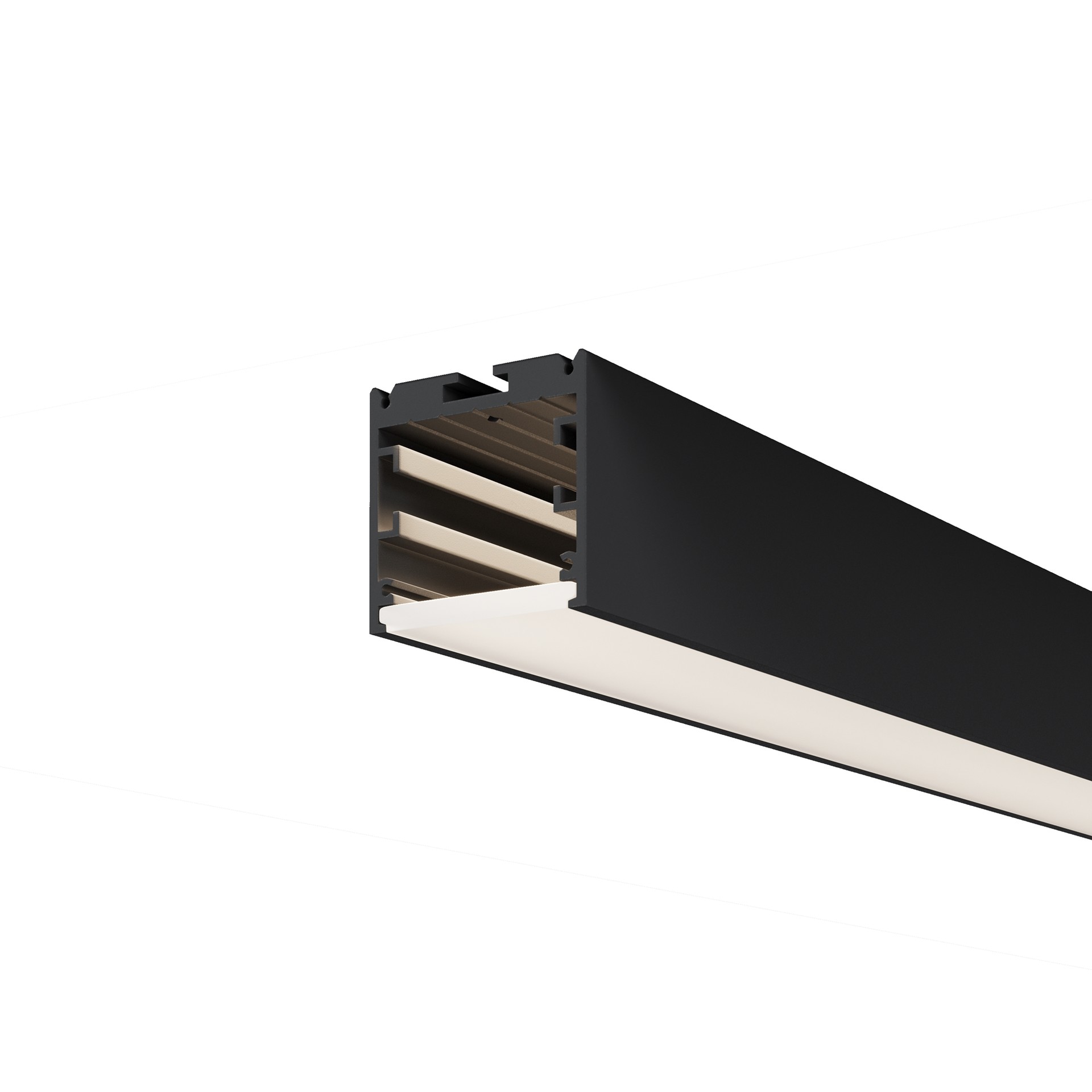 Радиусный профиль 35x35 линейный черный 2.5м Maytoni Радиусный профиль ALM-3535R-B-D-2.5M