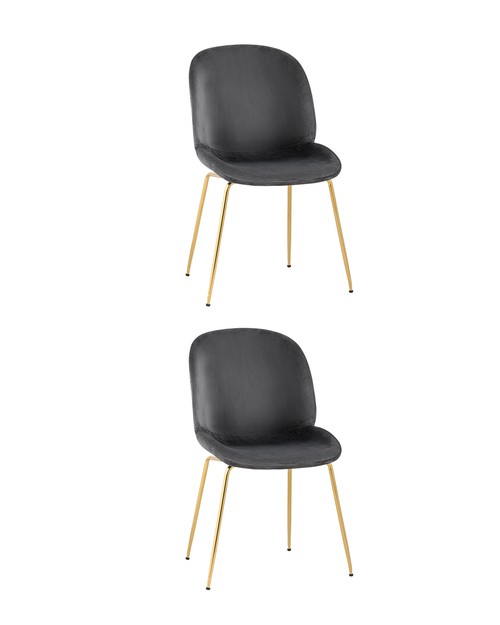 Комплект стульев Stool Group Beetle 8329 VELVET GREY BOX