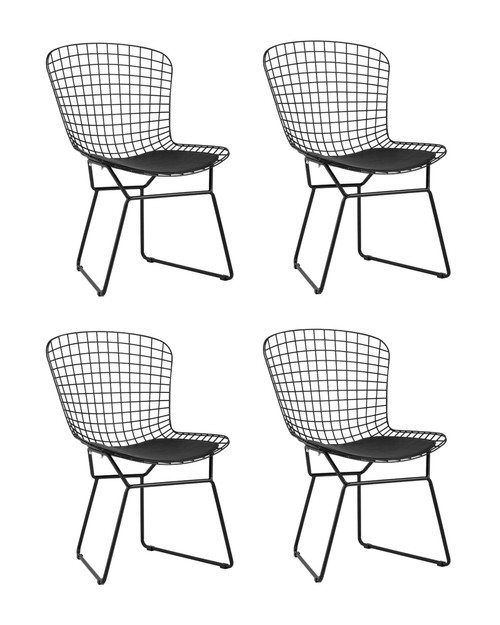 Комплект стульев Stool Group Bertoia BTY-18-P6 BL/BL BOX