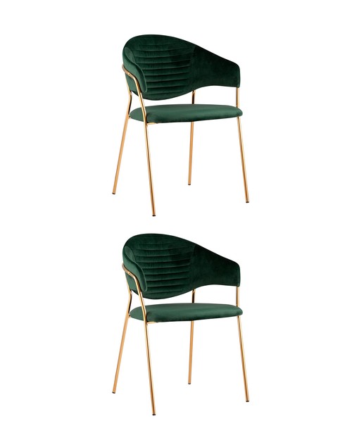 Комплект стульев Stool Group Эвита FDC8022 GREEN FUT-73 BOX