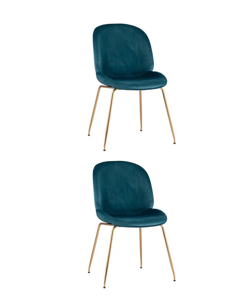 Комплект стульев Stool Group Beetle 8329 VELVET BLUE BOX