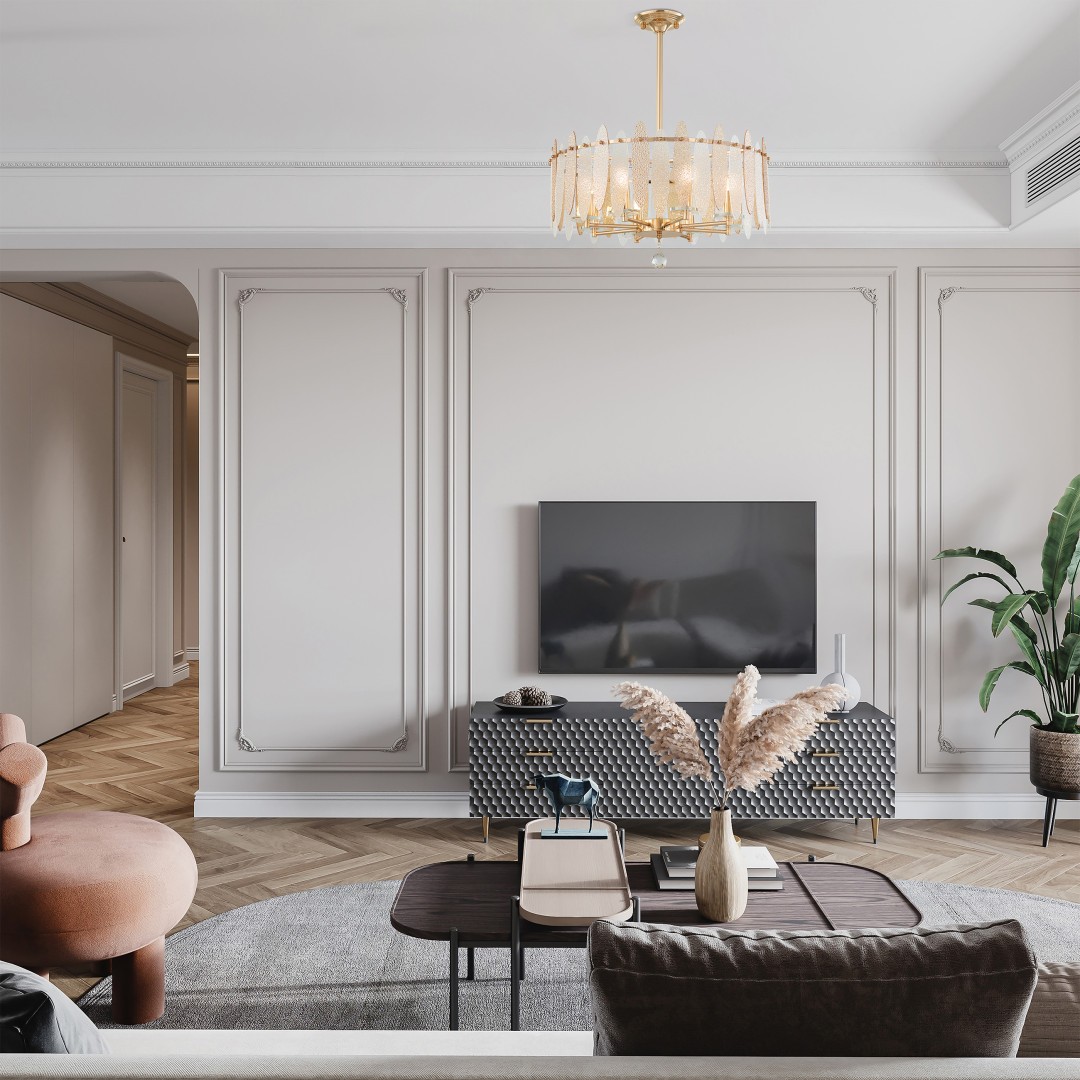 Люстра на штанге Arte Milano Sorrento-3309 373309/8/350/570 GD