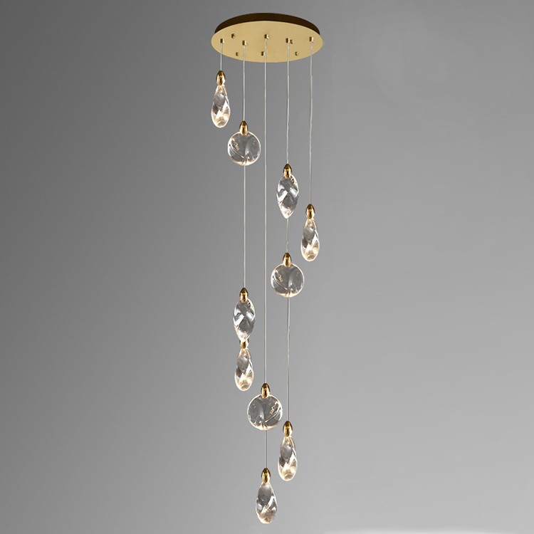 Светильник подвесной Delight Collection Colvin MT9176-10H titanium gold