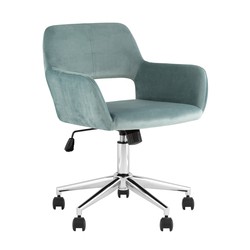 Кресло офисное Stool Group ROSS ROSS CHROME VELVET Olive 61