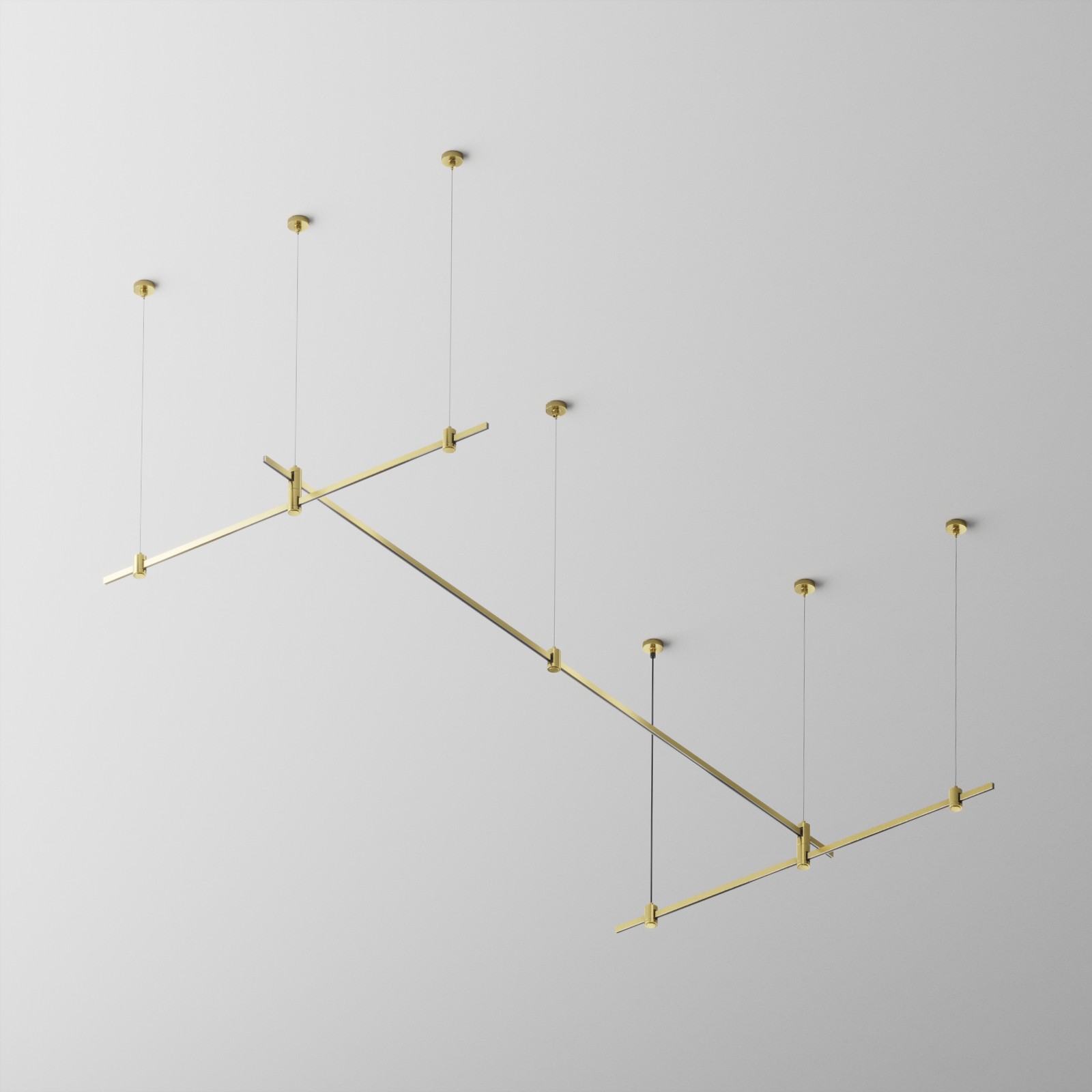 Основание на тросовых подвесах Hang для трековых светильников Flarity Maytoni Готовые конструкции TFC-Flar-H07-BS