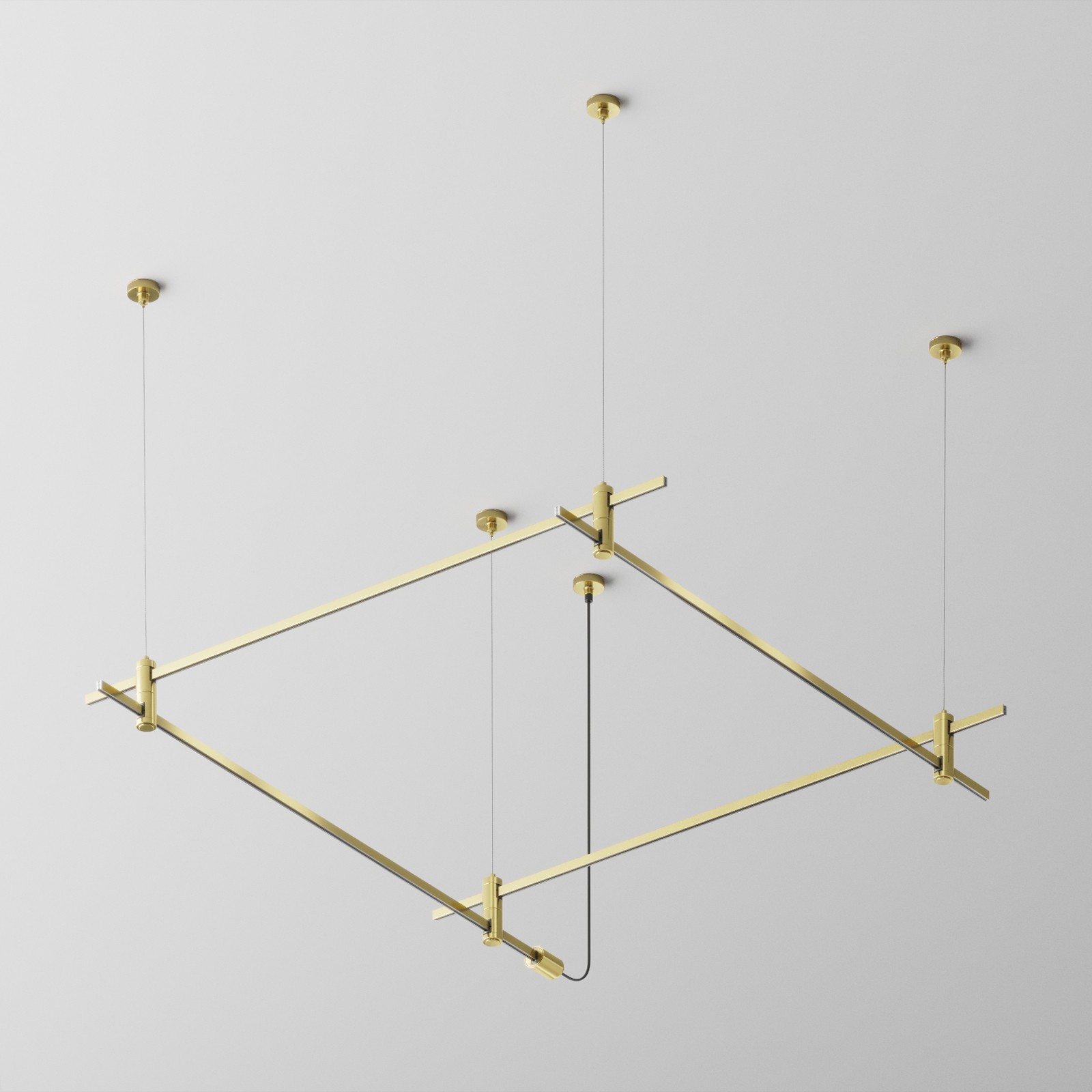 Основание на тросовых подвесах Hang для трековых светильников Flarity Maytoni Готовые конструкции TFC-Flar-H08-BS