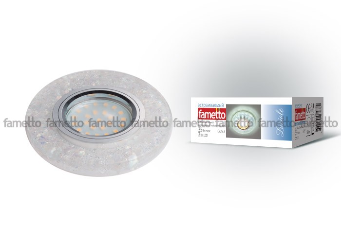 Встраиваемый светильник Fametto Luciole DLS-L103 GU5.3 CHROME/CLEAR