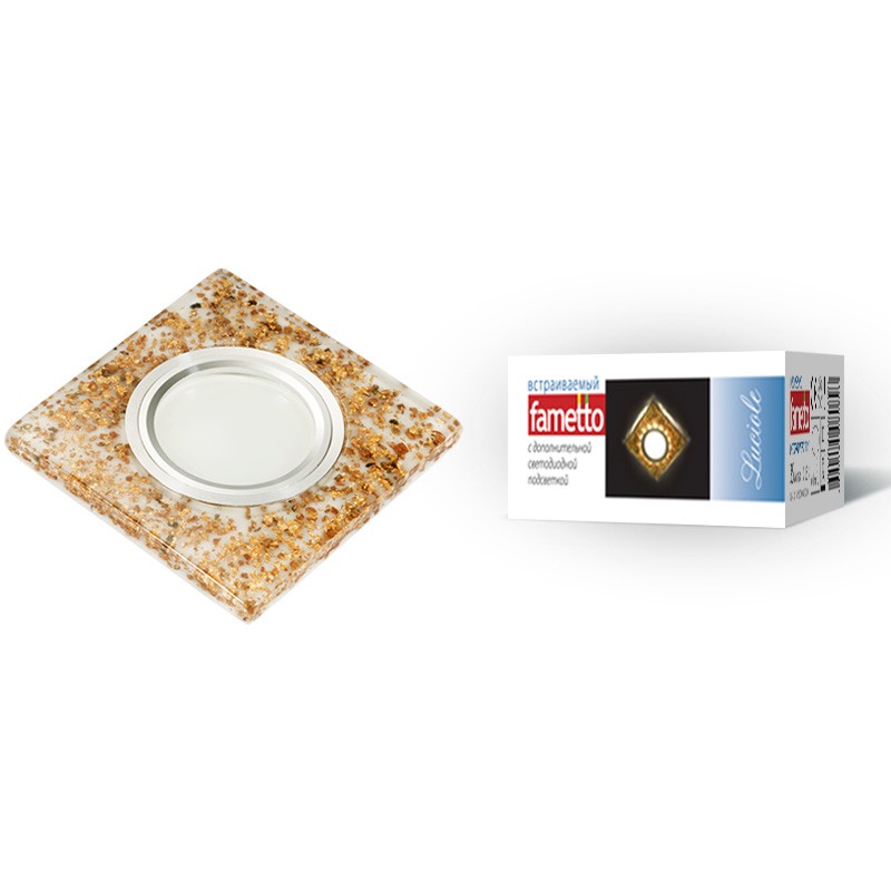 Встраиваемый светильник Fametto Luciole DLS-L109 GU5.3 CHROME/WHITE