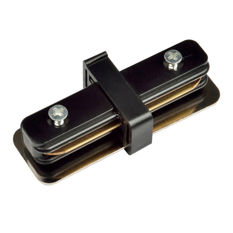 Коннектор для шинопровода Volpe Ubx-q121 UBX-Q121 K11 BLACK 1 POLYBAG Соединитель для 2-х шинопроводов прямой внутренний