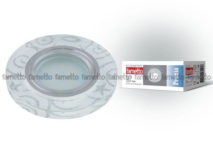Встраиваемый светильник Fametto Peonia DLS-P202 GU5.3 CHROME/WHITE