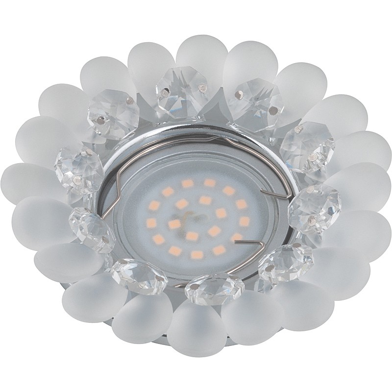 Встраиваемый светильник Fametto Peonia DLS-P120 GU5.3 CHROME/CLEAR