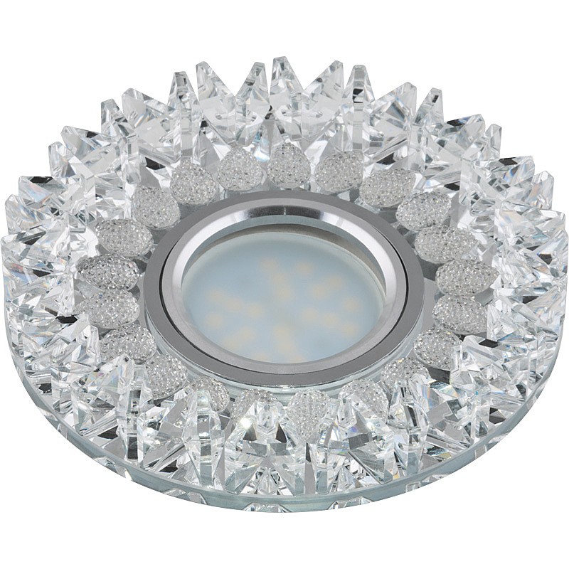 Встраиваемый светильник Fametto Peonia DLS-P101 GU5.3 CHROME/CLEAR