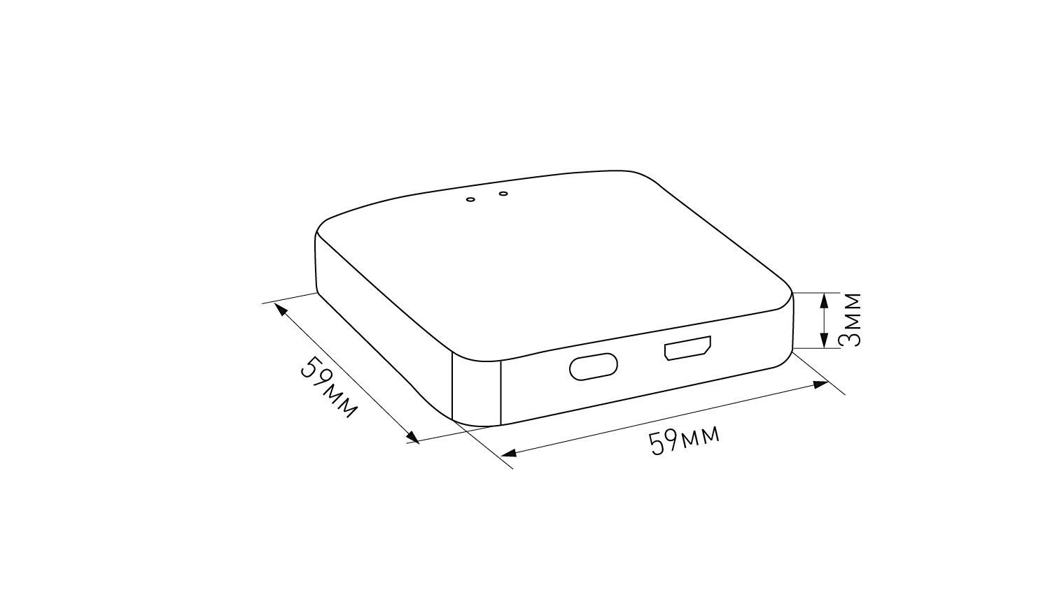 Шлюз для системы SLIM Tuya Zigbee SWG PRO SLIM R-GW-WF-ZGBT