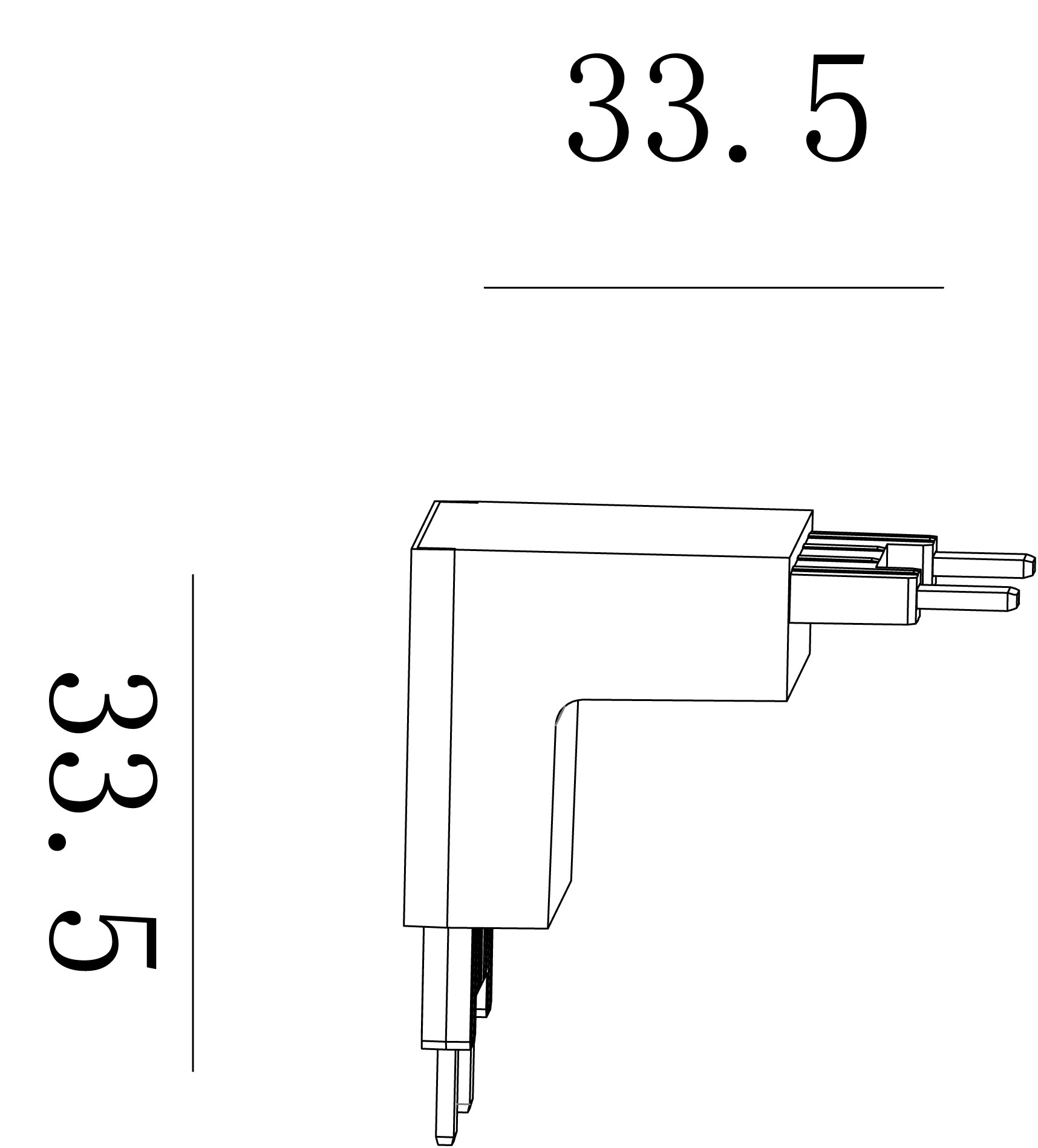 Коннектор для шинопровода SWG PRO SLIM CN-SLIM-BL-TL