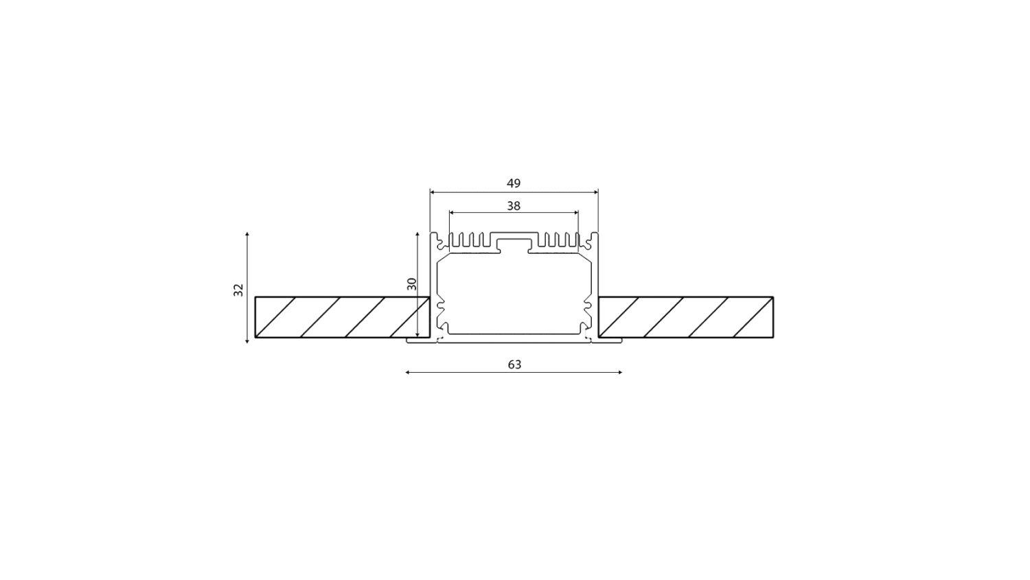 Профиль SWG DesignLed LE LE.6332-R