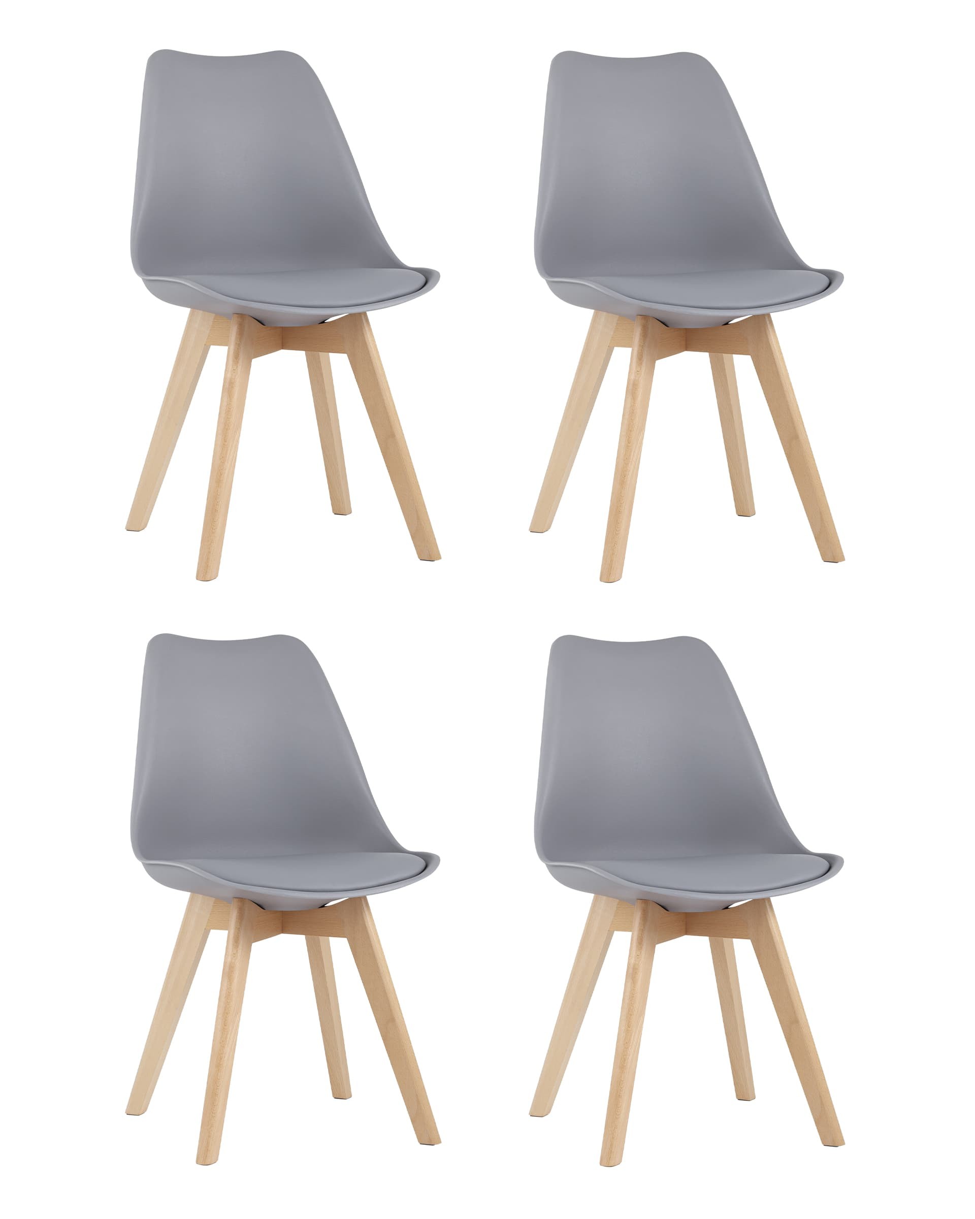Комплект стульев Stool Group Frankfurt Y863 grey X4