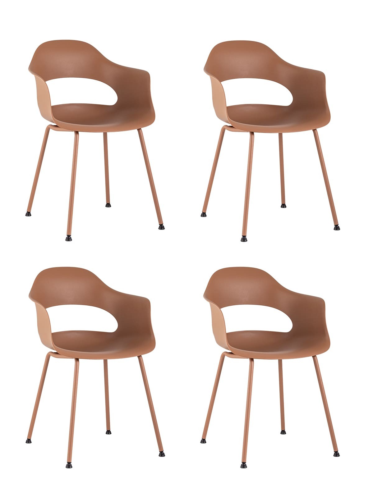 Комплект стульев Stool Group Lady SL-7018K brown 90491 X4