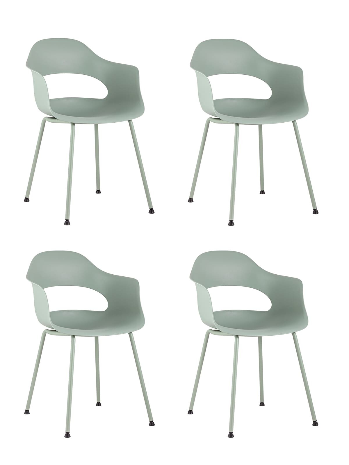 Комплект стульев Stool Group Lady SL-7018K greyish green 90455 X4