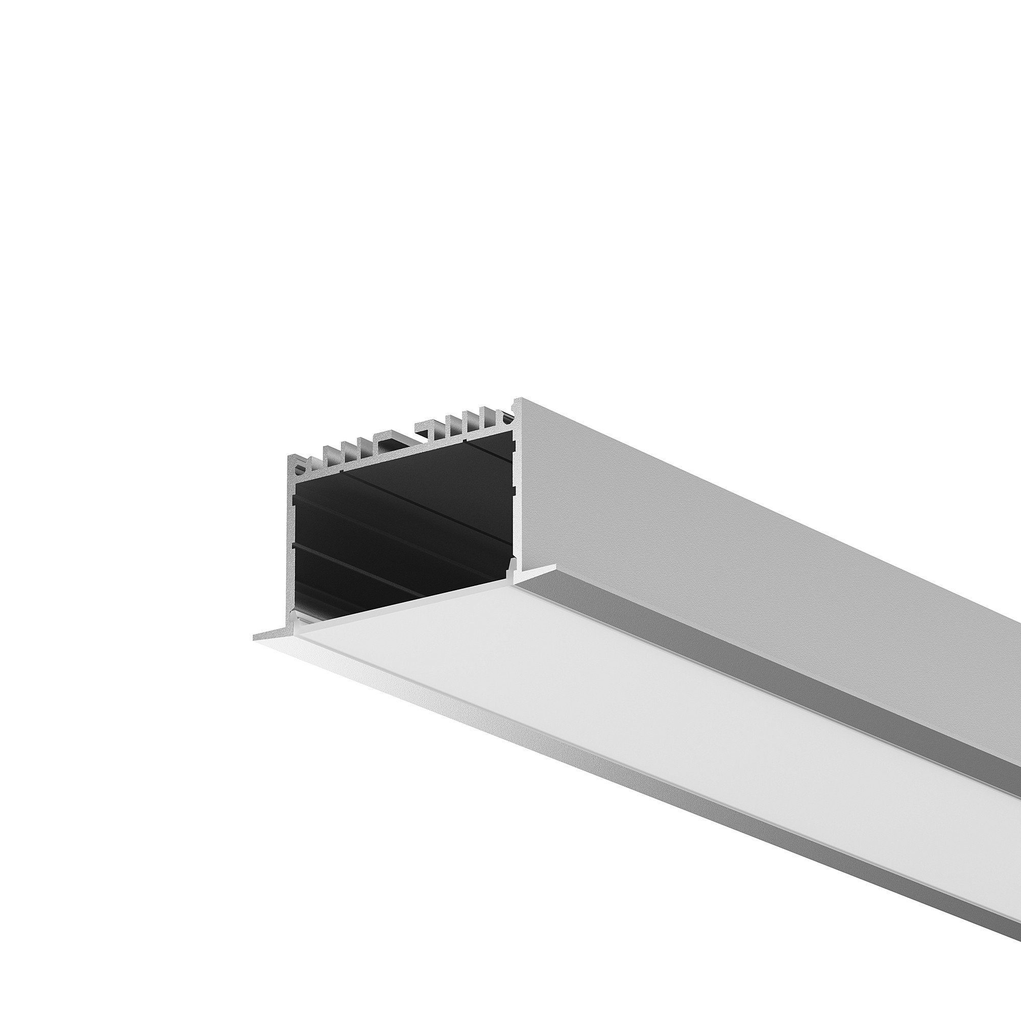 Алюминиевый профиль встраиваемый ALM-6332-S-2M Maytoni Встраиваемый с накладным фланцем профиль 632004