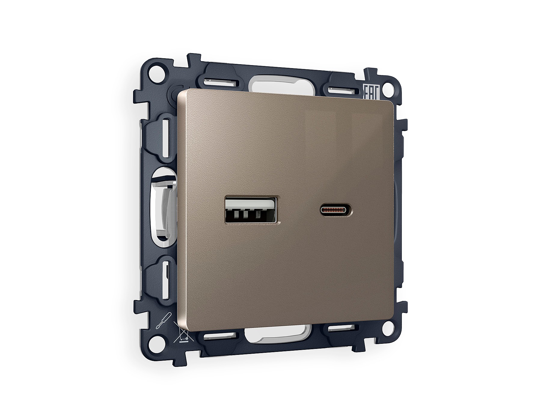 Розетка Ambrella Volt ALFA MA641010