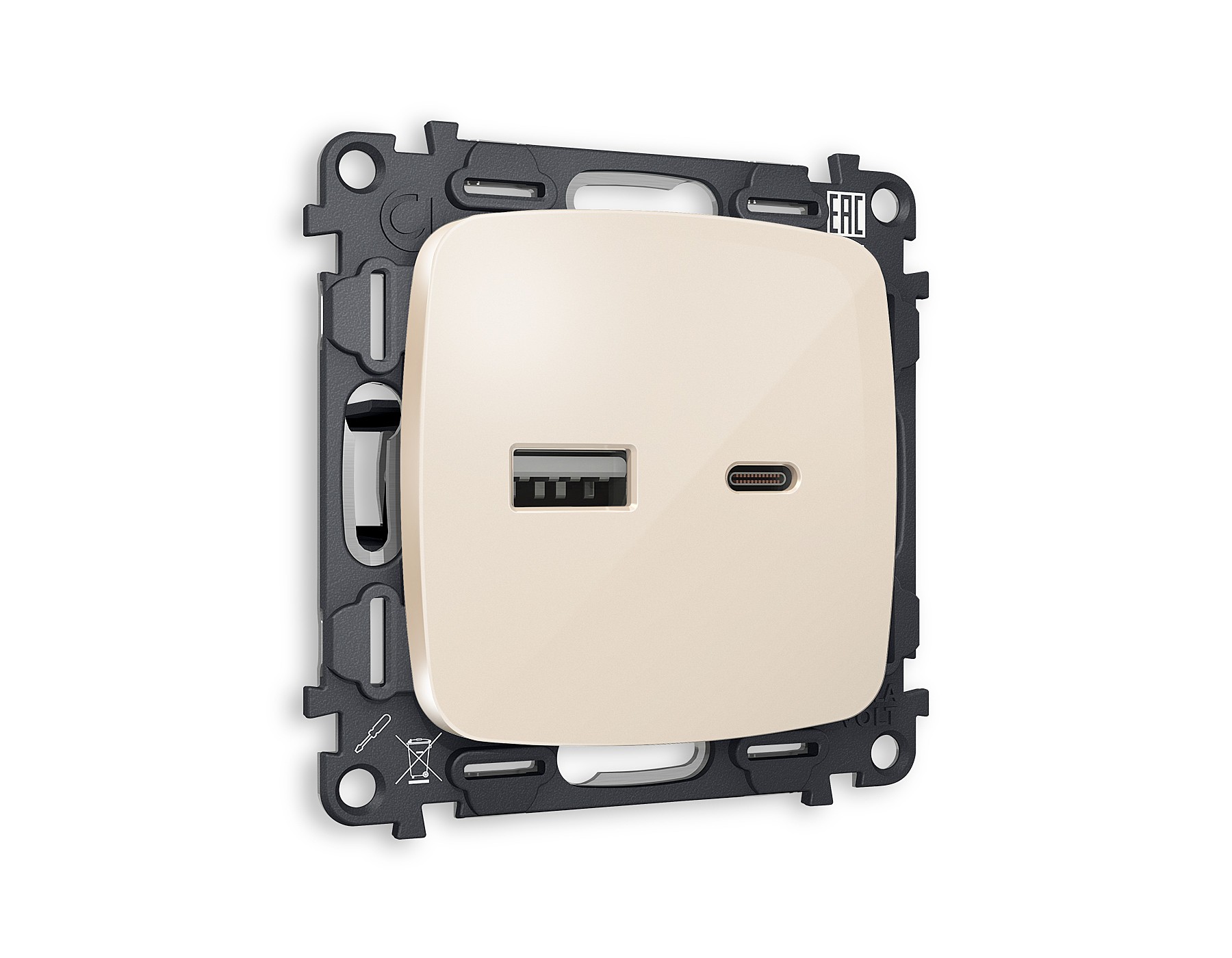 Розетка Ambrella Volt OMEGA MO311010