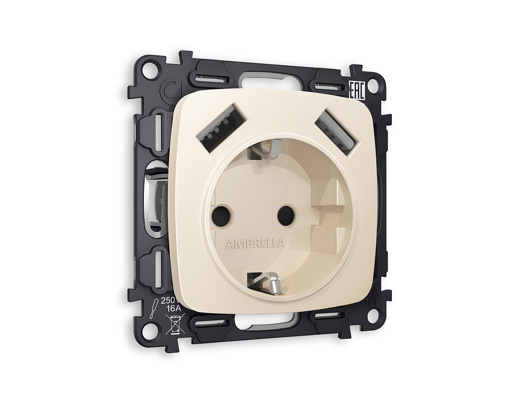 Розетка Ambrella Volt OMEGA MO329010