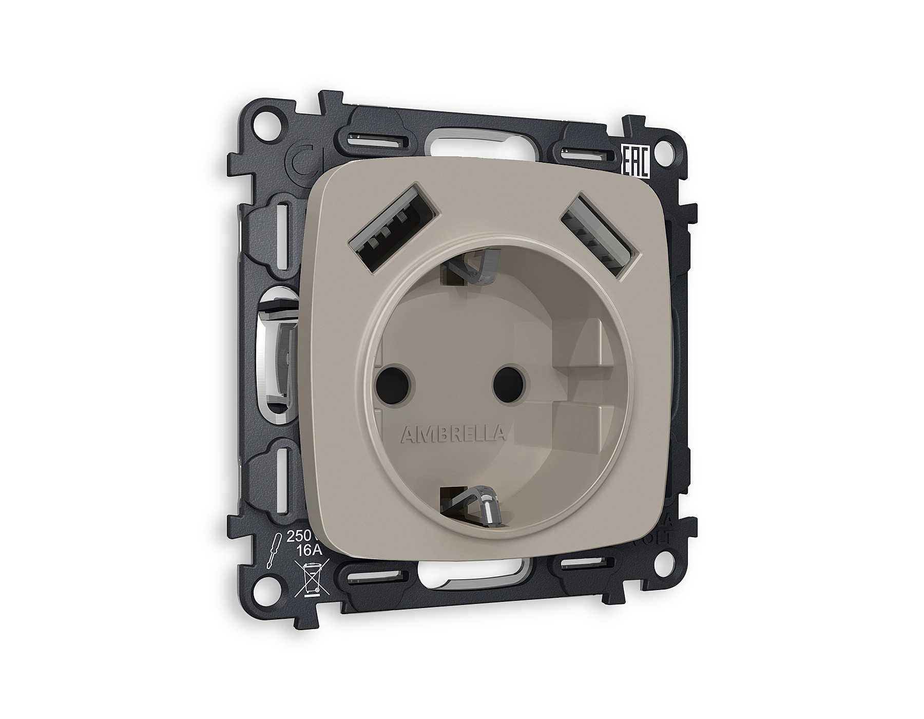 Розетка Ambrella Volt OMEGA MO369010