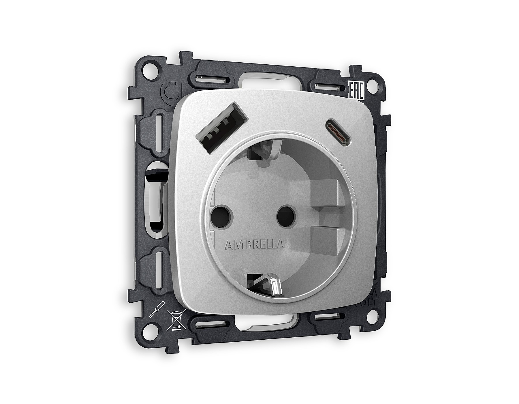 Розетка Ambrella Volt OMEGA MO410010