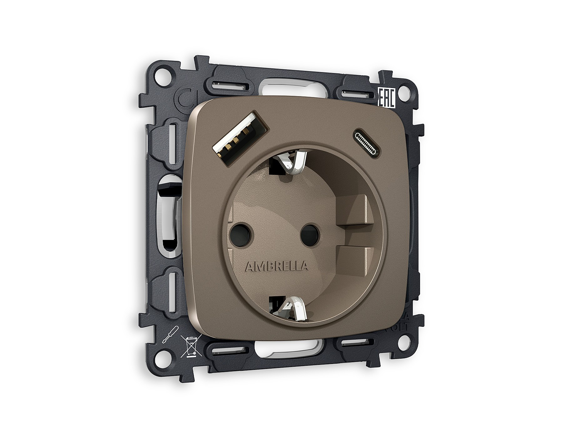 Розетка Ambrella Volt OMEGA MO640010