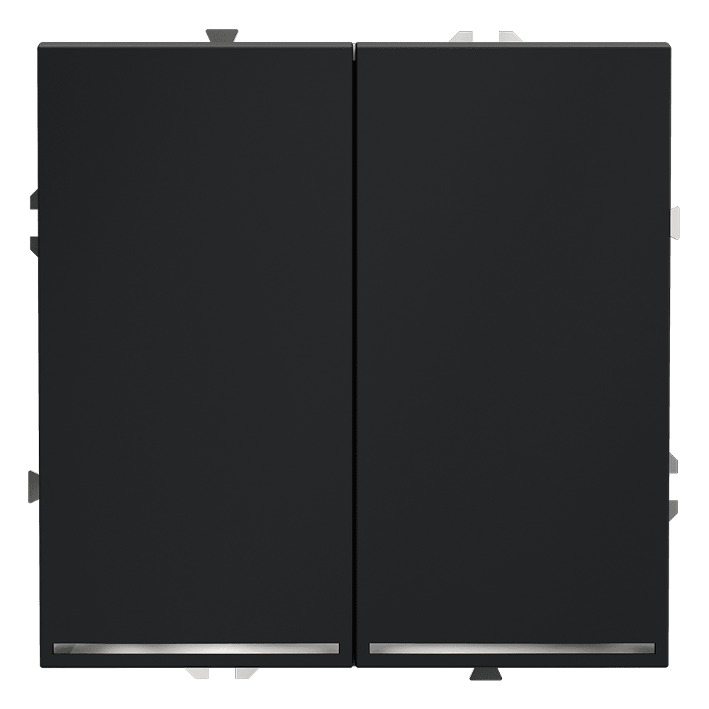 Проходной переключатель двухклавишный с подсветкой Voltum S70 VLS020407