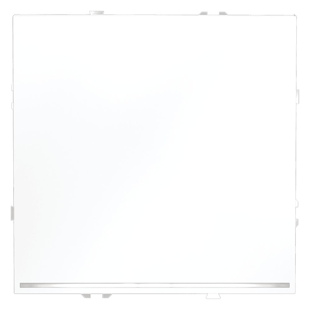 Проходной переключатель встраиваемый VOLTUM S70 одноклавишный с подсветкой 10А, (белый матовый) VLS010402