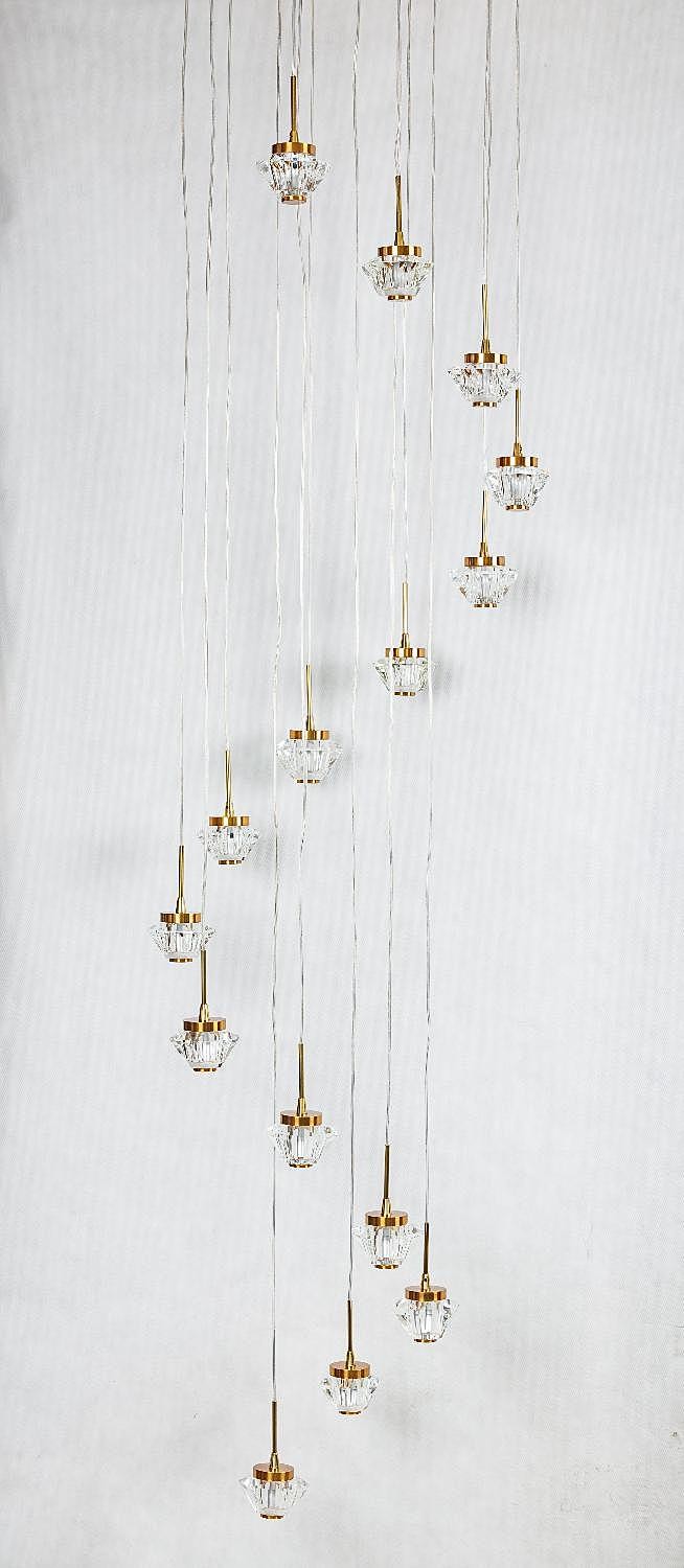 Люстра каскадная Gerhort G52140 G52143/15BRS CL