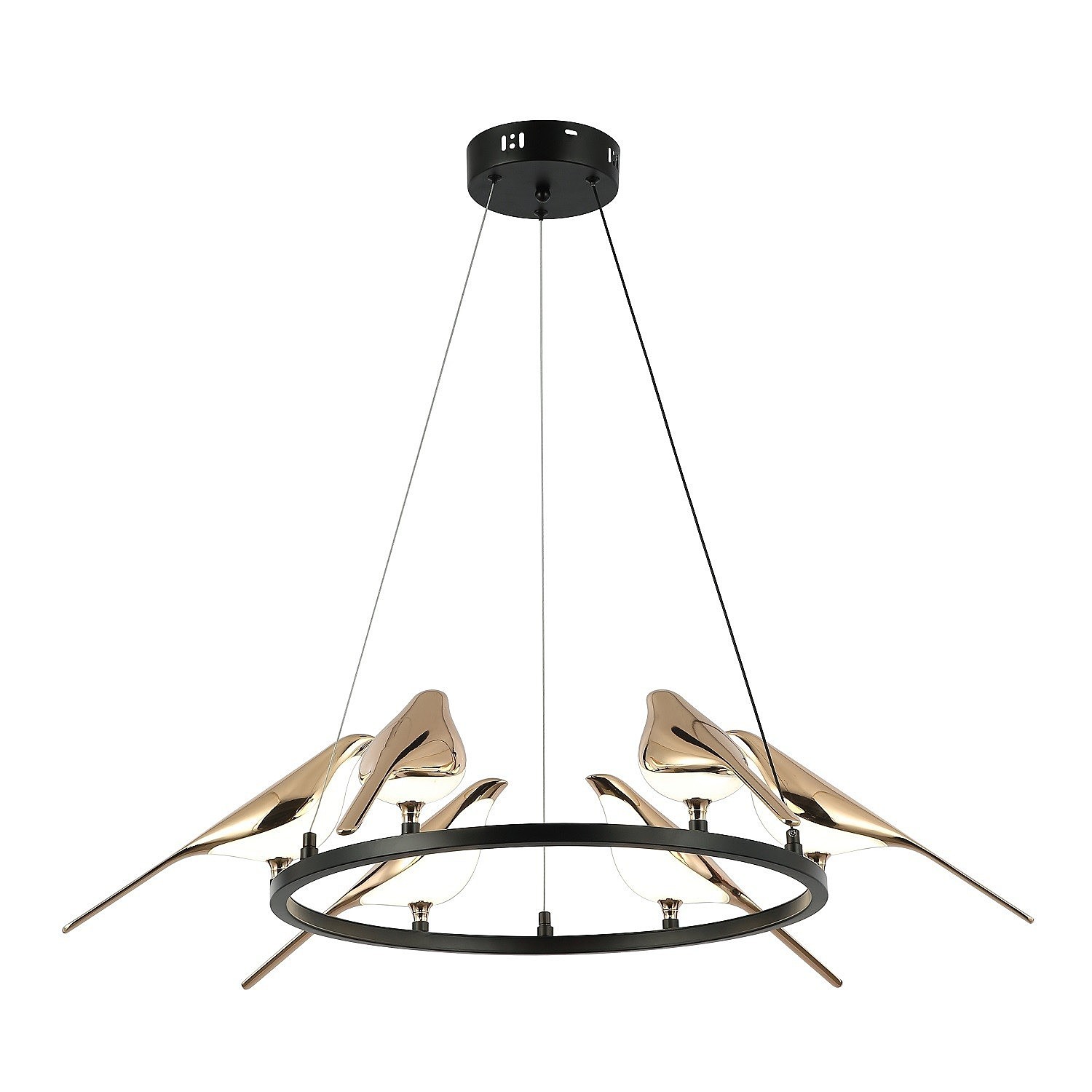 Подвесная люстра Gerhort G61391 G61391/6BK+GD WT