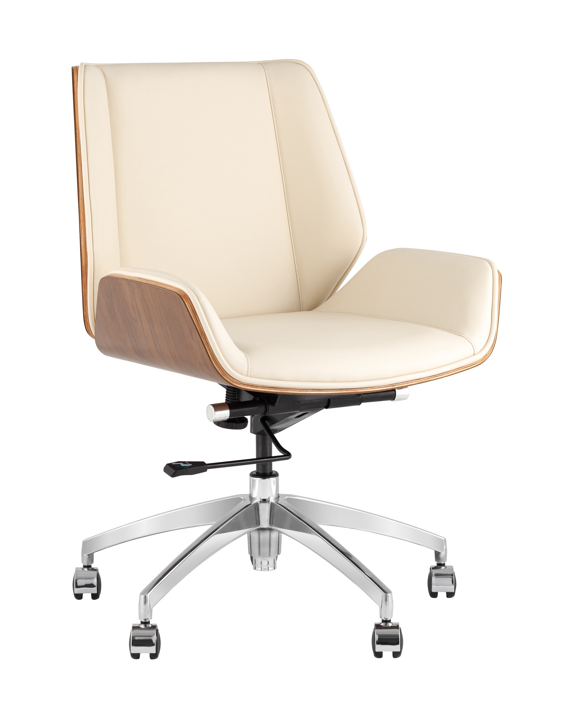 Кресло офисное Stool Group Crown A312-A 8383-1 walnut back