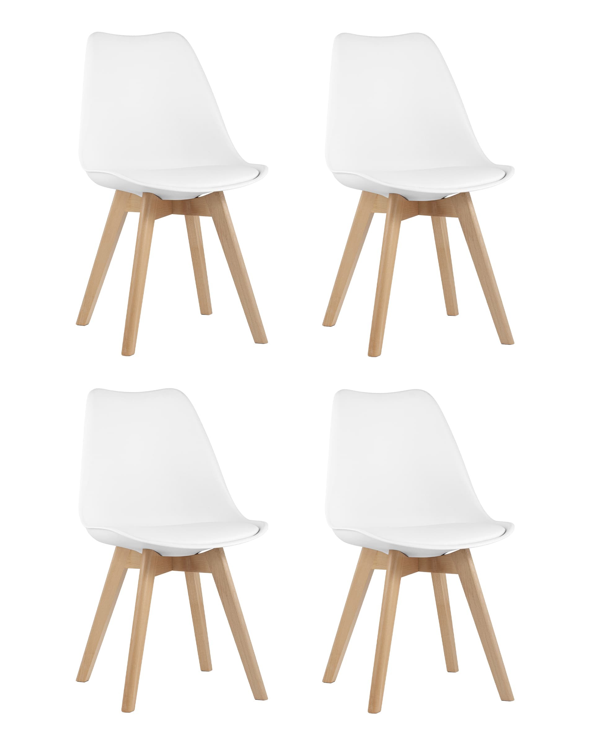 Комплект стульев Stool Group Frankfurt Y863 white X4
