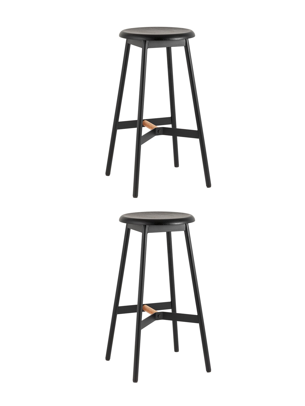Комплект стульев Stool Group Knobb 9117H75 black X2