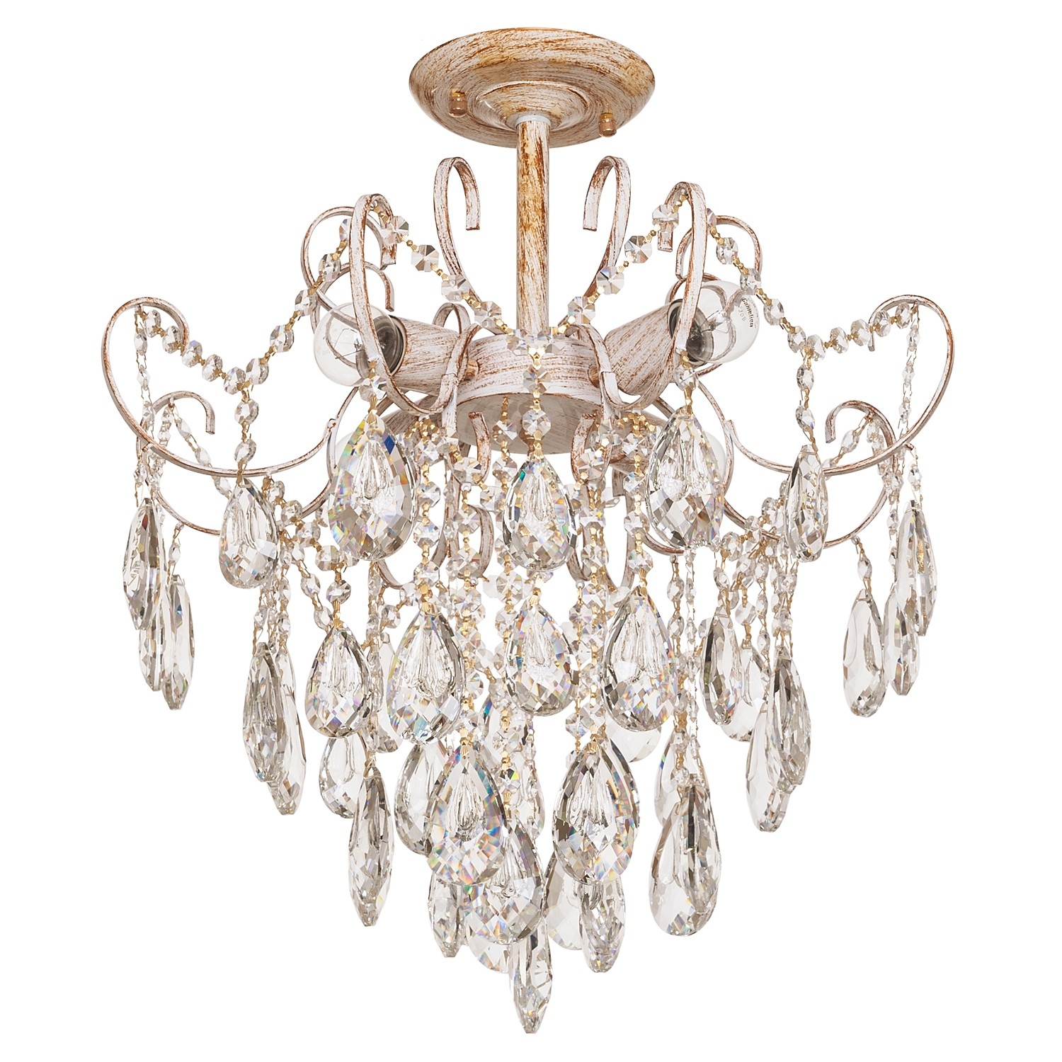 Потолочная люстра ЭкономСвет 15512 15512/4WT+GD WT