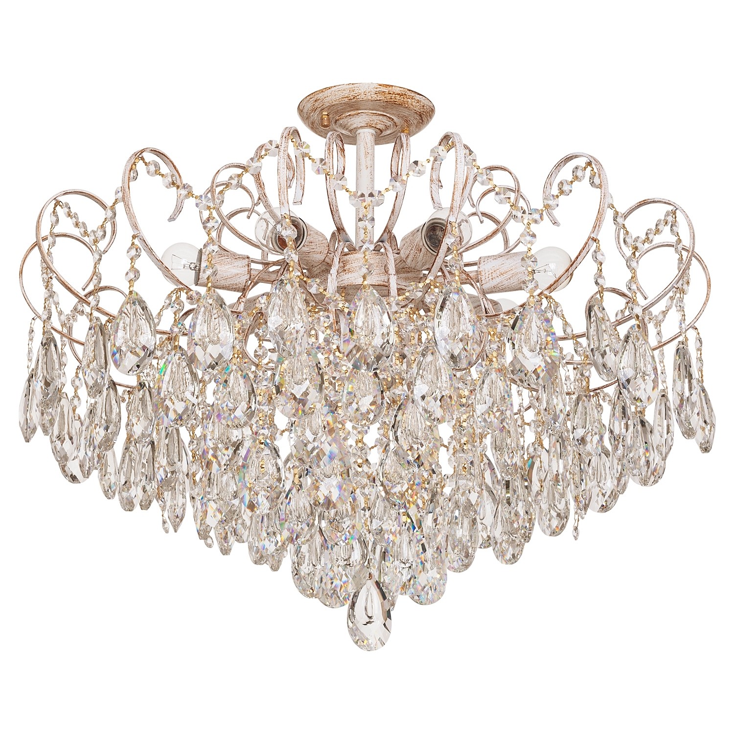 Потолочная люстра ЭкономСвет 15512 15512/8WT+GD WT